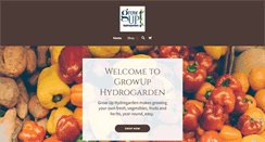 Desktop Screenshot of growuphydrogarden.com